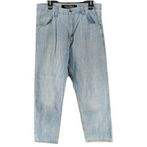Halifax Jeans Men's Size 40x33 Light Wash Relaxed Straight